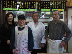 親子2代にわたるご家族で切り盛り